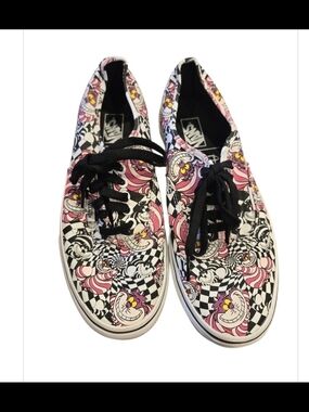 Disney X Vans Collab Cheshire Cat Alice Wonderland Sneakers 9 Womens (Mens 7.5)